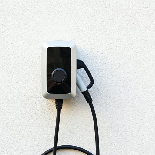 Wall-mounted residential EV charger in Knightdale