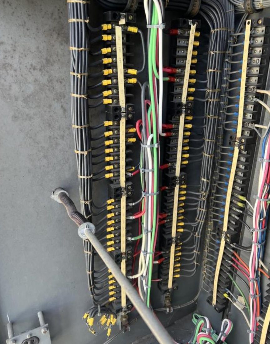 Protective relay panel wiring and terminal blocks